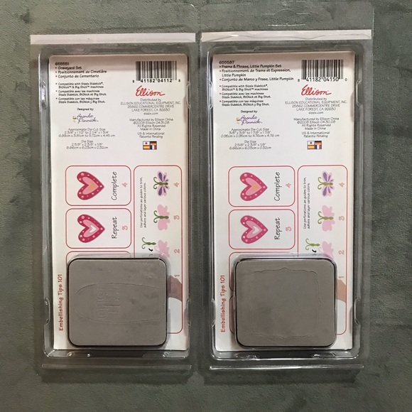 Sizzix Halloween theme sizzlits sets (Graveyard, Little Pumpkin) - Picture 2 of 8